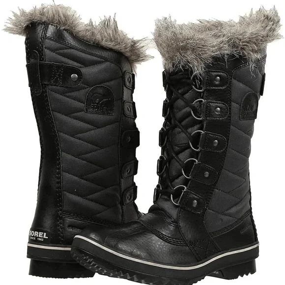 Black Sorel Tofino ll Waterproof Snow Boots Size 7 and 10.5 NWT - Picture 1 of 8